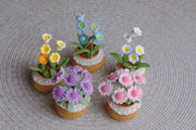 Häkel Lilien Maiglöckchen Blumen Topf Handgemachter