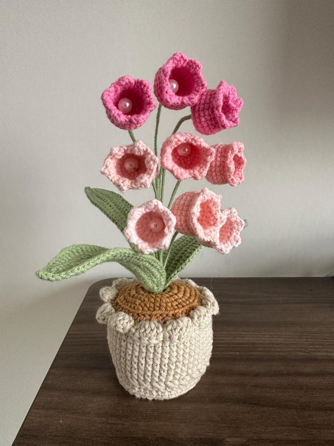 Häkel Lilien Maiglöckchen Häkelblumen Topf