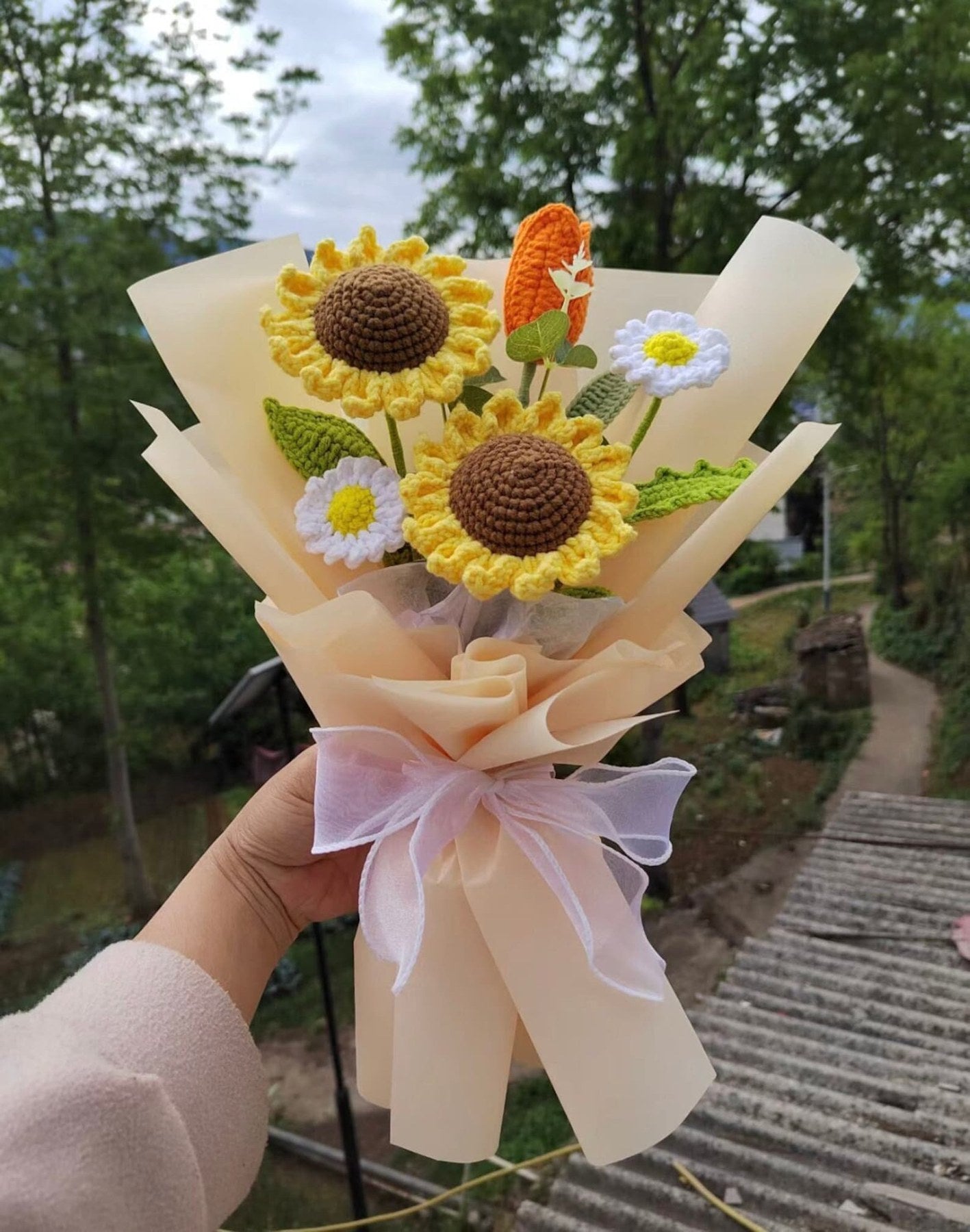 Häkel Sonnenblumen