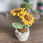 Häkel Sonnenblumen Häkelblumen Topf Häkelblumen Mini