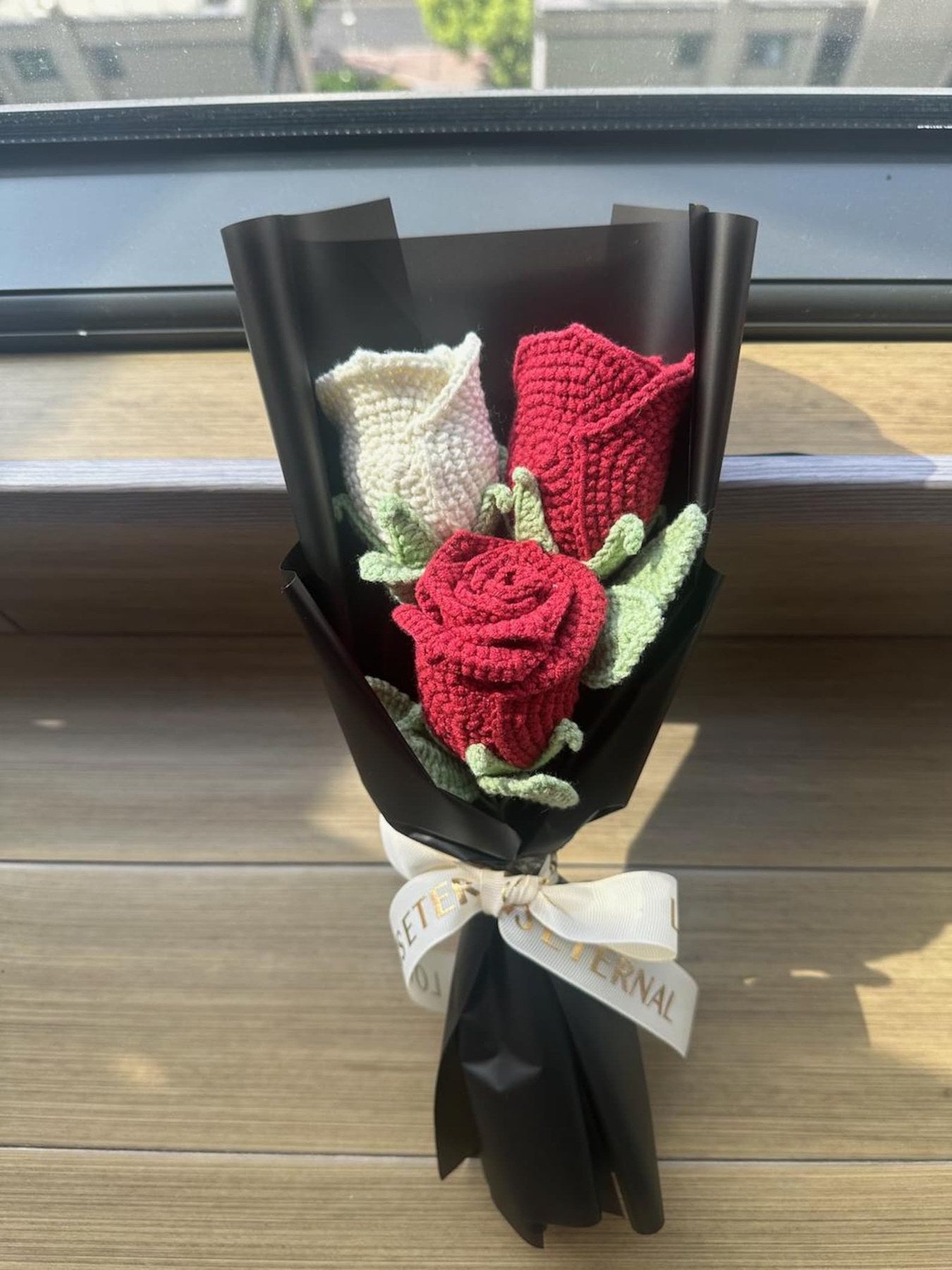 Häkelblumenstrauß Häkel Rosen Geschenk Häkelblumen