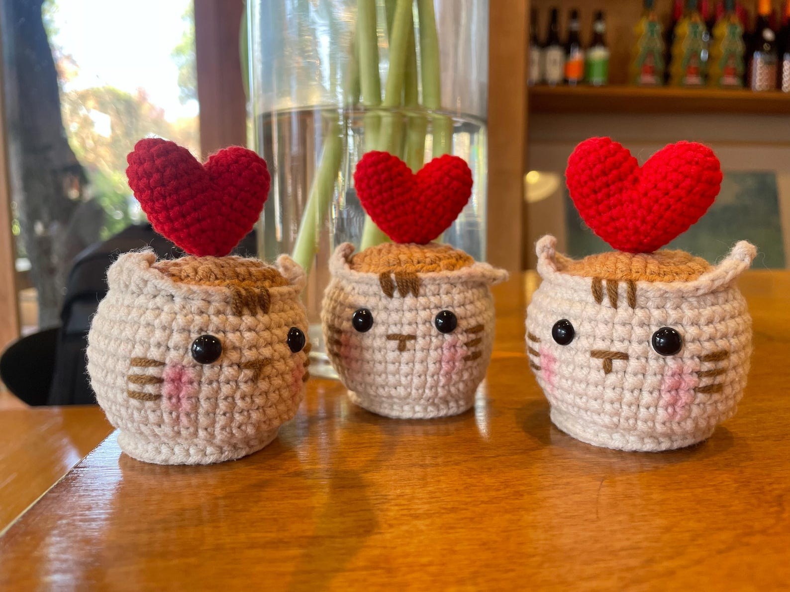 Häkelblumen Topf Häkel Herz Personalisiertes Geschenk
