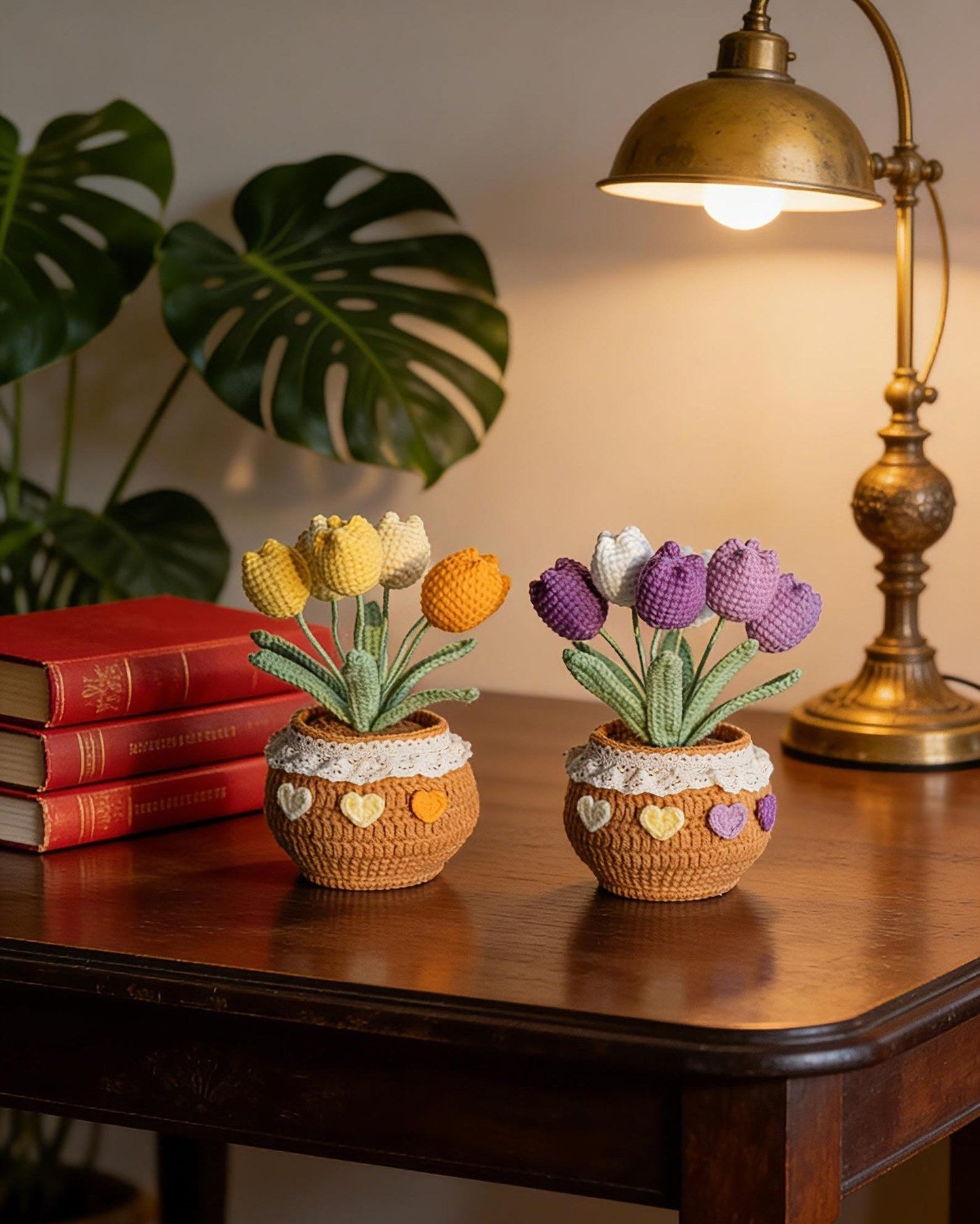 Häkelblumen Topf Häkel Tulpen Häkelblumen