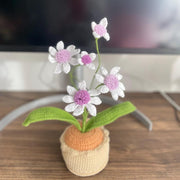 Häkelblumen Topf Handgemachter Geschenk für Mama