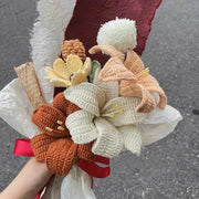 Handgemachter Häkel Lilien Strauß Einzigartiger Florales Geschenk
